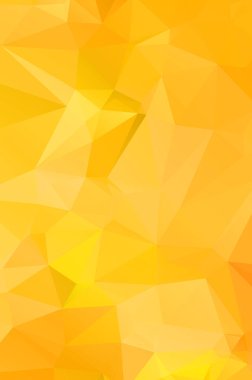 Sarı canlı çokgen vektör arkaplanı. Geometrik vektör çizimi. yaratıcı tasarım şablonu