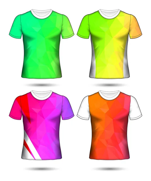 Set Van Voetbal Voetbal Jersey Sjabloon Shirt Stijl Ontwerp Voetbalclub — Stockvector