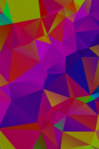 Lebendige Bunte Farbverlauf Mosaik Hintergrund Geometrisches Dreieck Mosaik Abstraktes — Stockvektor