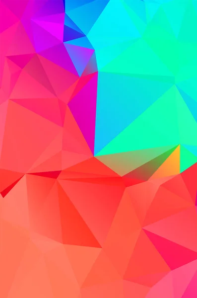 Lebendige Bunte Farbverlauf Mosaik Hintergrund Geometrisches Dreieck Mosaik Abstraktes — Stockvektor