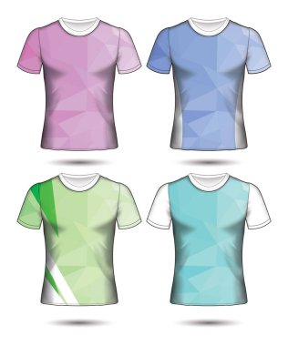 Futbol takımı veya futbol forması şablonu tişört stili, futbol kulübü vektör ilüstrasyonunuzu tasarlayın