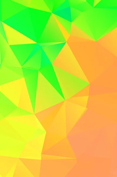 Yellow Vivid Polygonal Vector Background Geometric Vector Illustration Creative Design — 스톡 벡터