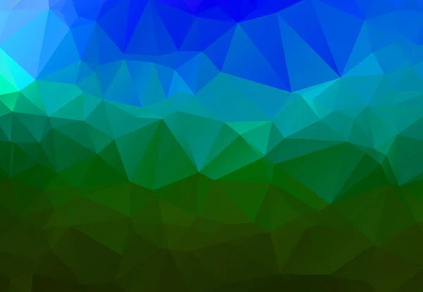 Abstrakter Mehrfarbiger Smaragdgrüner Hintergrund Vektorpolygonaler Designillustrator — Stockvektor