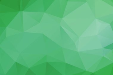 Açık yeşil geometrik tasarımlar. Vektör, çok renkli geometrik arkaplan