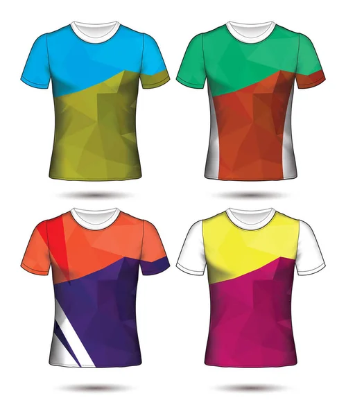 Set Calcio Calcio Jersey Modello Shirt Stile Progettare Vostra Illustrazione — Vettoriale Stock