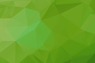 Açık yeşil geometrik tasarımlar. Vektör, çok renkli geometrik arkaplan