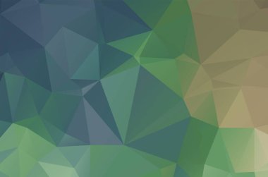 Açık yeşil geometrik tasarımlar. Vektör, çok renkli geometrik arkaplan