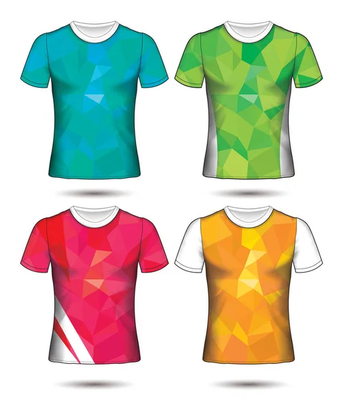 Σύνολο Ποδοσφαίρου Ποδοσφαίρου Φανέλα Πρότυπο Shirt Στυλ Σχεδιασμός Ποδοσφαιρική Ομάδα — Διανυσματικό Αρχείο