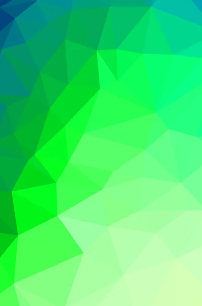 Lumière Vive Vecteur Vert Faible Fond Cristal Poly Illustration Modèle — Image vectorielle