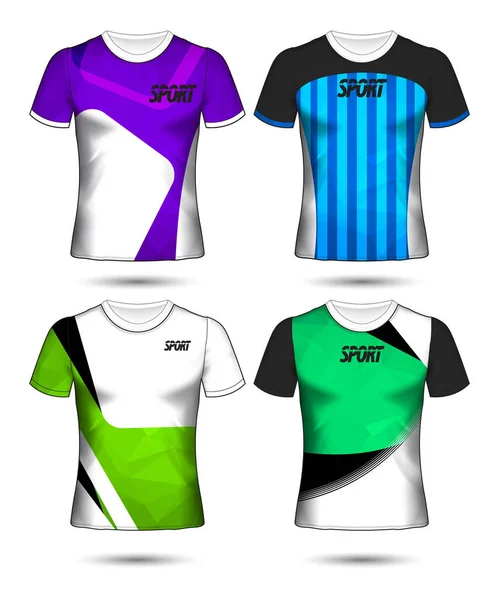 Conjunto Futebol Futebol Jersey Modelo Shirt Estilo Projete Sua Ilustração — Vetor de Stock