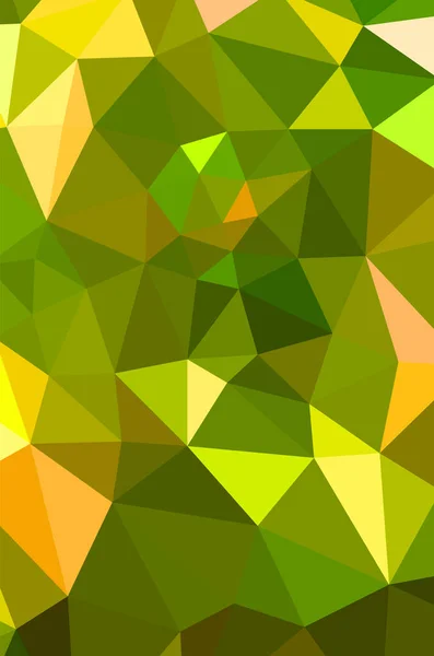 Vivid Light Green Vector Low Poly Crystal Background Design Pattern — 스톡 벡터