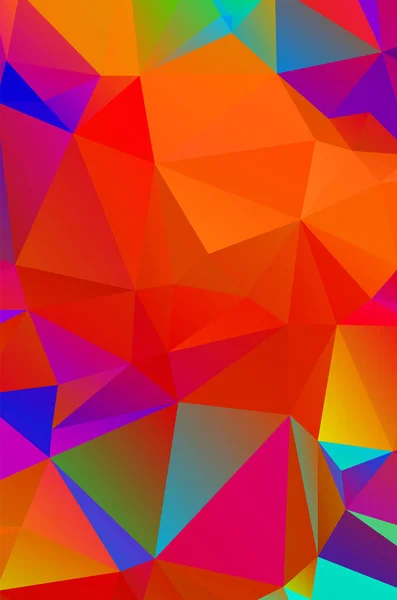 Oranje Vector Abstracte Mozaïek Achtergrond — Stockvector