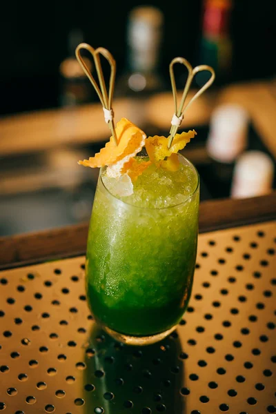 Green apple cocktail — Stock Photo, Image