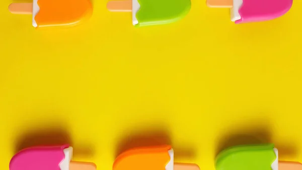 Color Varios Juguetes Plástico Helado Crema Con Números Para Bebés —  Fotos de Stock