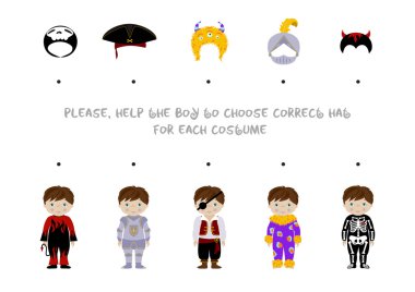 Çocuklar için Halloween mantık görev