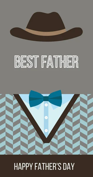 Happy Den otců, nejlepší táta vektor kartu — Stockový vektor