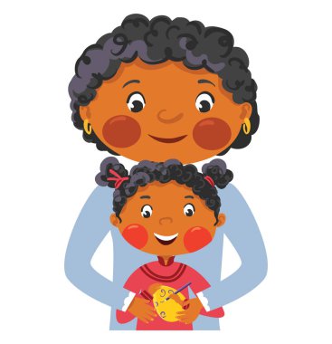 Aile boya yumurta Paskalya için