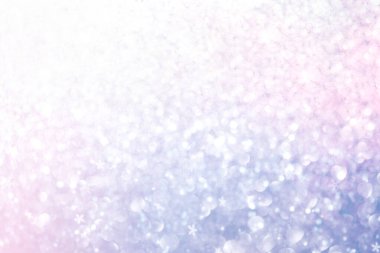 Yılbaşı renksiz, kar taneleri ve yanıp sönen yıldızlarla renksiz pastel arka plan.