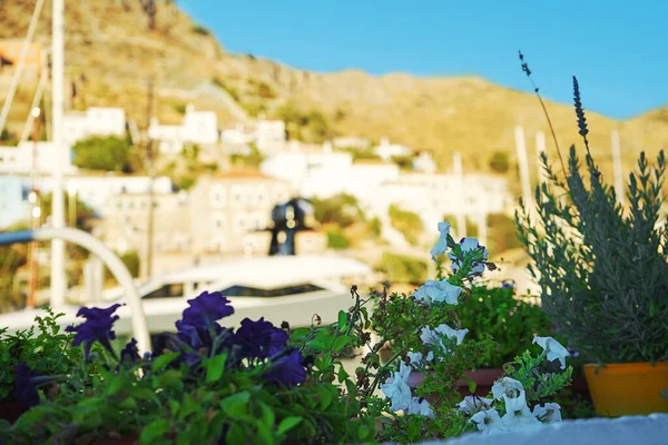 ギリシャのヒドラ島の美しい景色. — ストック写真
