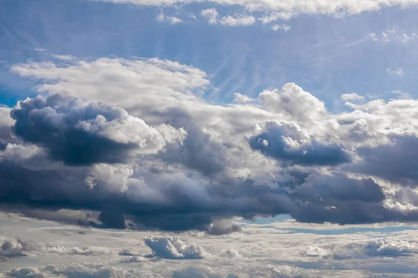 Hintergrund Der Gewitterwolken Vor Einem Gewitter — Stockfoto
