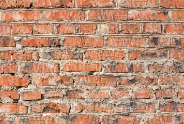 kırmızı tuğla duvarın arka 