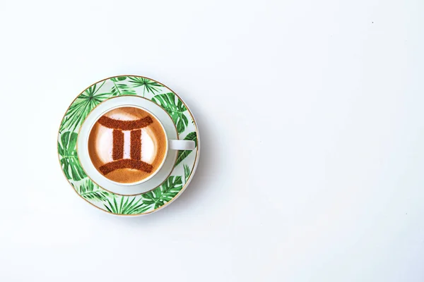 Heißer Kaffee Cappuccino Mit Latte Art — Stockfoto