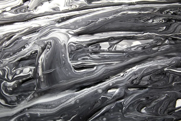 Fundo Pintura Abstrata Cores Preto Branco — Fotografia de Stock