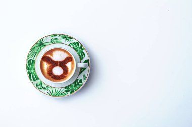 latte veya cappuccino kahve