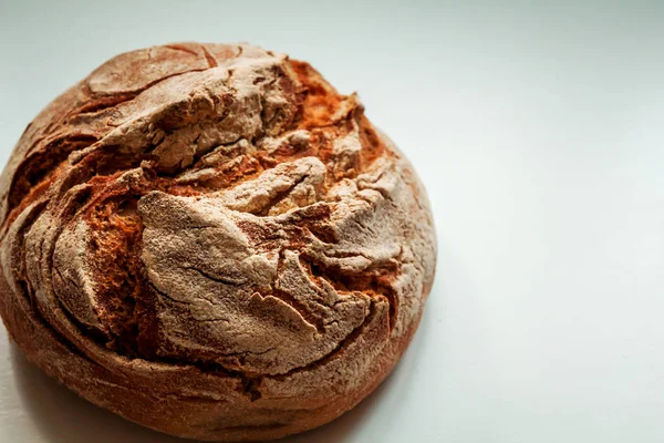 Heerlijk Brood Witte Achtergrond — Stockfoto