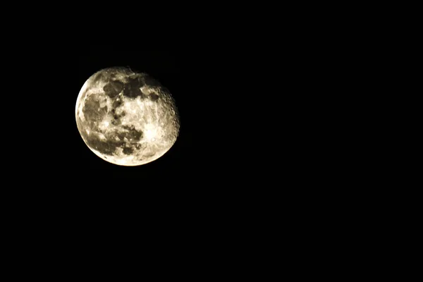 disk of the moon in the night sky