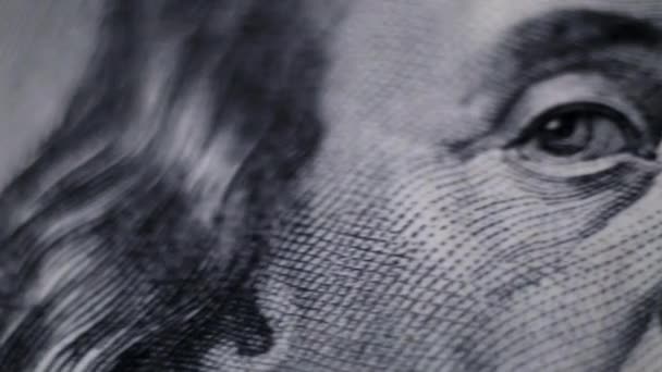 Billets de banque en monnaie close-up — Video