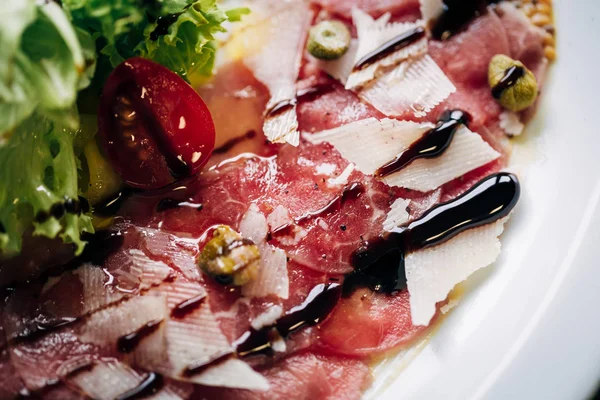 Close-up van carpaccio — Stockfoto