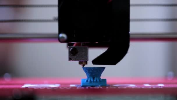 3d printer aan het werk — Stockvideo