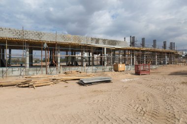 Akabe, Ürdün, 10/10/2015, Akabe yeni limanında Terminal binası ve Vakıf inşaatı 