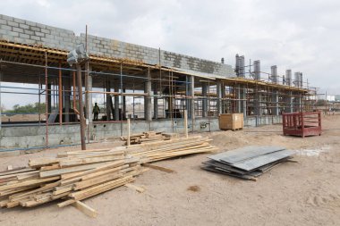 Akabe, Ürdün, 10/10/2015, Akabe yeni limanında Terminal binası ve Vakıf inşaatı 