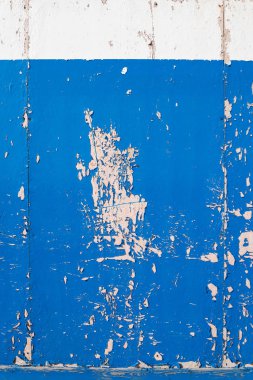 Mavi kuru peeling çatırtı yontma boya dokulu duvar