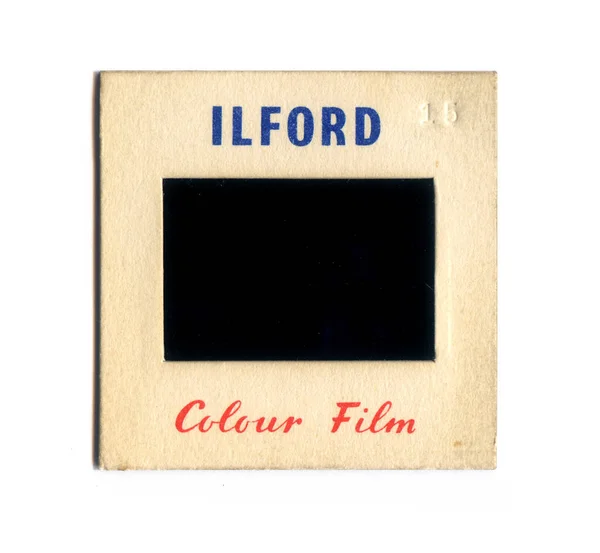 London England 2016 Ilford Colour Film Vintage Slide Film Mount — Stock Photo, Image