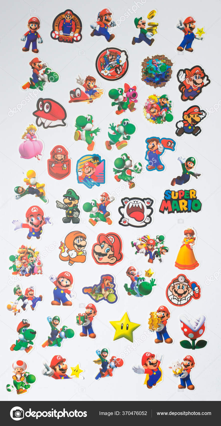 Super Mario Sticker - Super Mario Brothers Bros - Nintendo