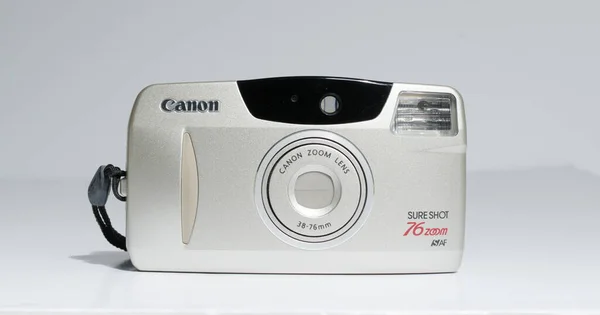 London England 2019 Retro Vintage 1990S Canon Sure Shot Zoom — Foto de Stock