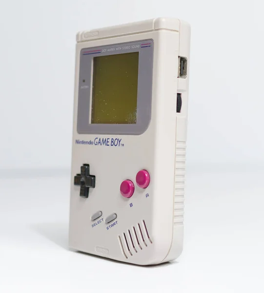 Londyn Anglia 2019 Retro Hand Held Nintendo Gameboy Game Boy — Zdjęcie stockowe