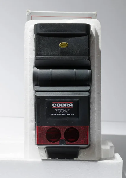 London England 2019 Cobra 700 Photography Speed Light Flash Gun — 스톡 사진