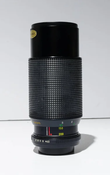 London England 2018 Ein Hanimex 200 Zoomobjektiv Für M42 Objektivanschluss — Stockfoto