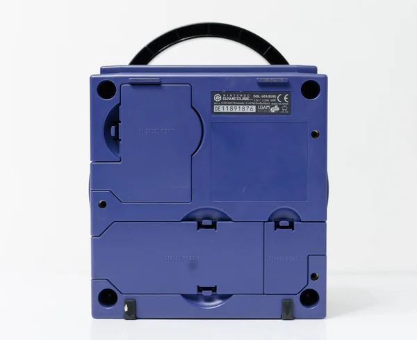 London England 052019 Eine Lila Nintendo Game Cube Konsole Auf — Stockfoto