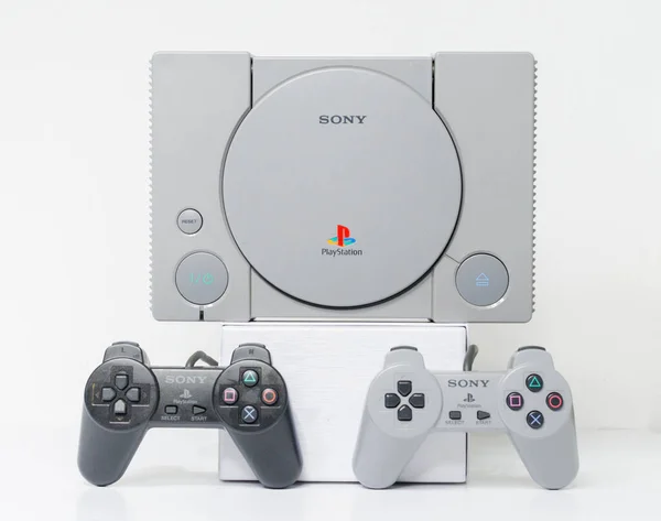 London England 2018 Una Consola Playstation Sony Original 1994 Videoconsola — Foto de Stock