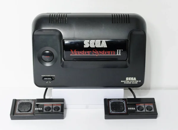 Londyn Anglia 2018 Sega Master System Power Base Bit Black — Zdjęcie stockowe
