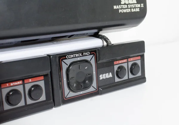 Londýn Anglie 2018 Sega Master System Power Base Bit Black — Stock fotografie