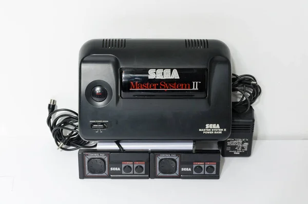 London England 2018 Sega Master System Power Base Bit Black — Stock Photo, Image