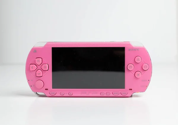 London England 2019 Eine Rosa Sony Playstation Psp Tragbare Spielkonsole — Stockfoto