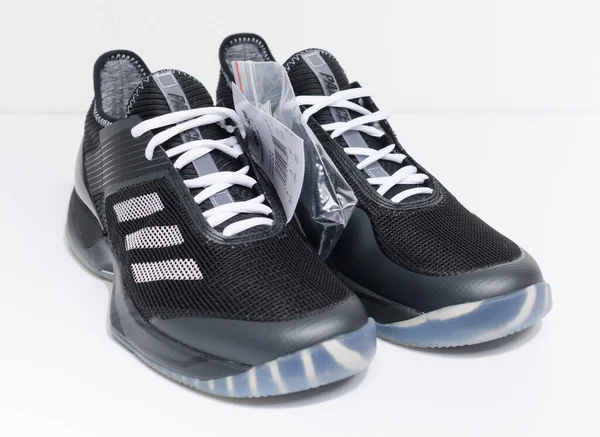 London England 2018 Adidas Palace Ubersonic Black Trainers Official Genuine — Stock Photo, Image
