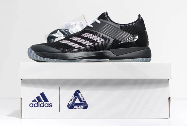 London England 2018 Adidas Palace Ubersonic Black Trainers Official Genuine — стоковое фото